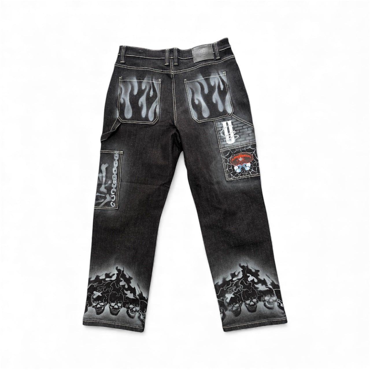 UNDERWORLD X PLAYFORKEEPZ CUSTOM COFFIN JEANS