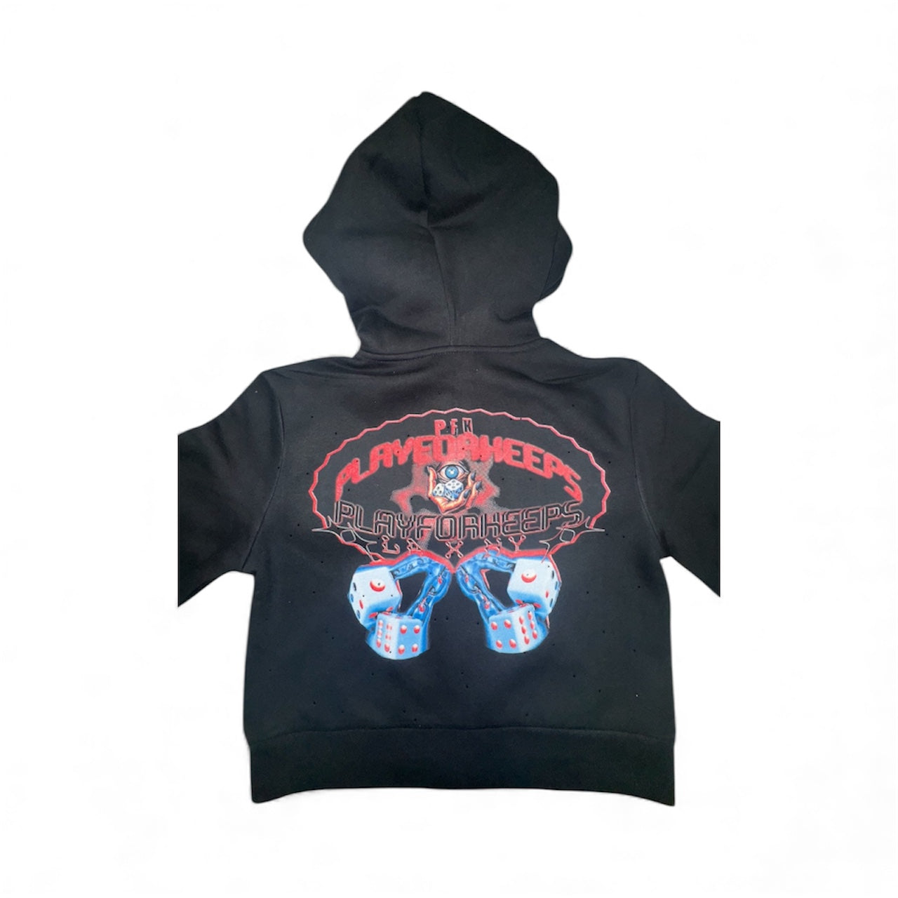 PFK RED DICE WOMENS FULL ZIP HOODIE